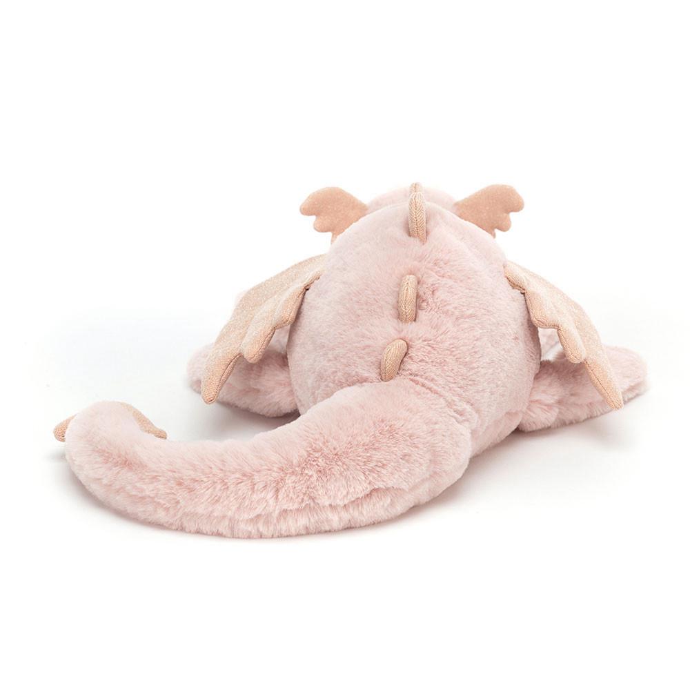 Dinosaure Jellycat Peluche Dragon,4.7in x 5.5in x 19.7in Rose | 63485-NUWG