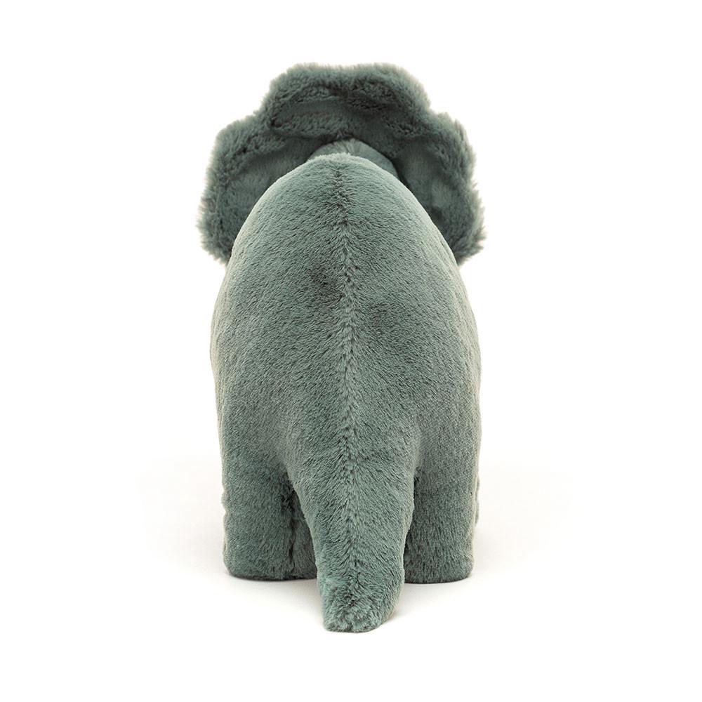 Dinosaure Jellycat Peluche Fossilly Triceratops,6.7in x 4.7in x 11.4in Vert | 50147-TDKN