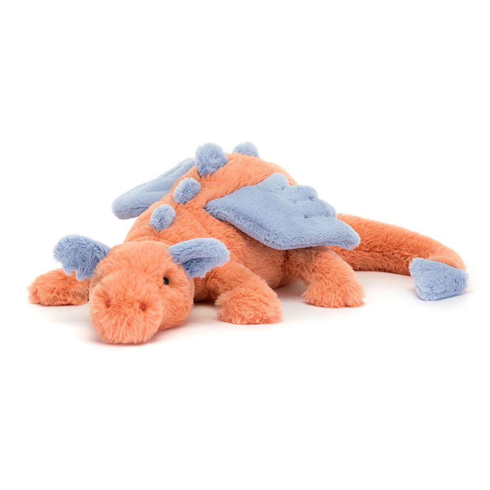 Dinosaure Jellycat Peluche Persimmon Dragon,4.7in x 5.5in x 19.7in Orange | 48659-PAFJ