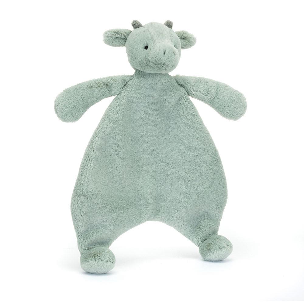 Doudou Jellycat Bashful Dragon,27cm x 20cm x 7cm Vert | 94627-QCJR