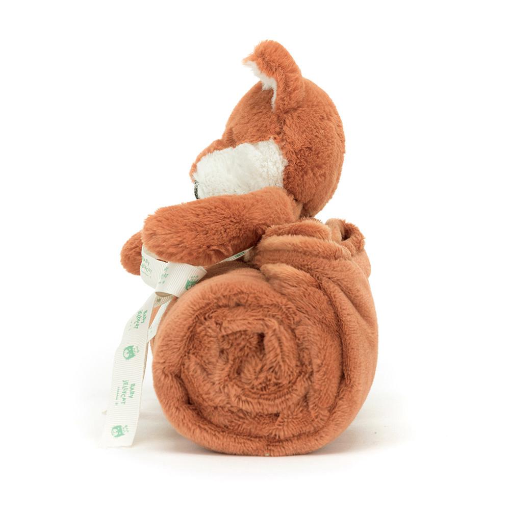 Doudou Jellycat Bashful Fox Cub Blankie,27cm x 20cm x 7cm Orange | 71468-JPHL