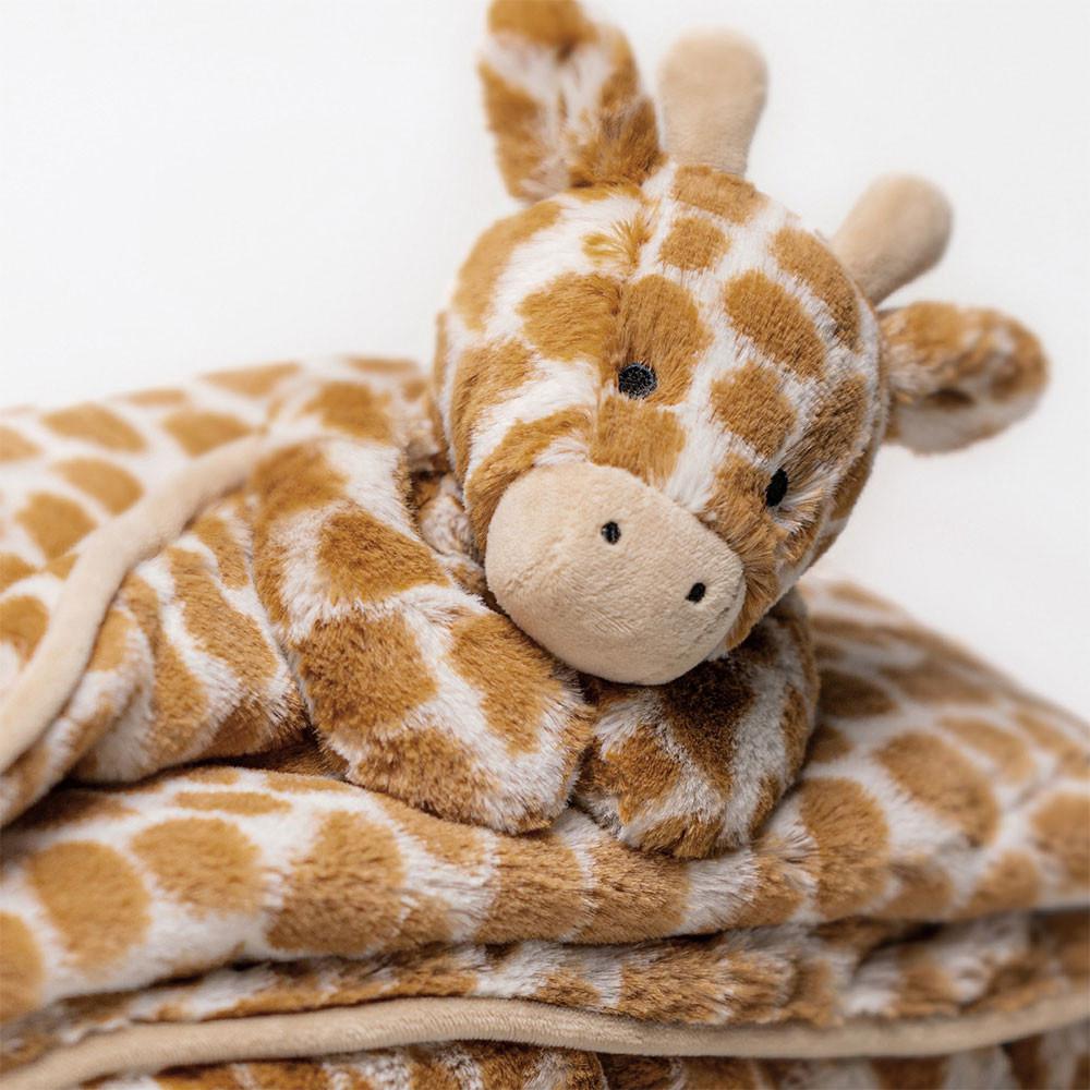 Doudou Jellycat Bashful Giraffe Blankie,27cm x 20cm x 7cm Orange | 25701-BCQH