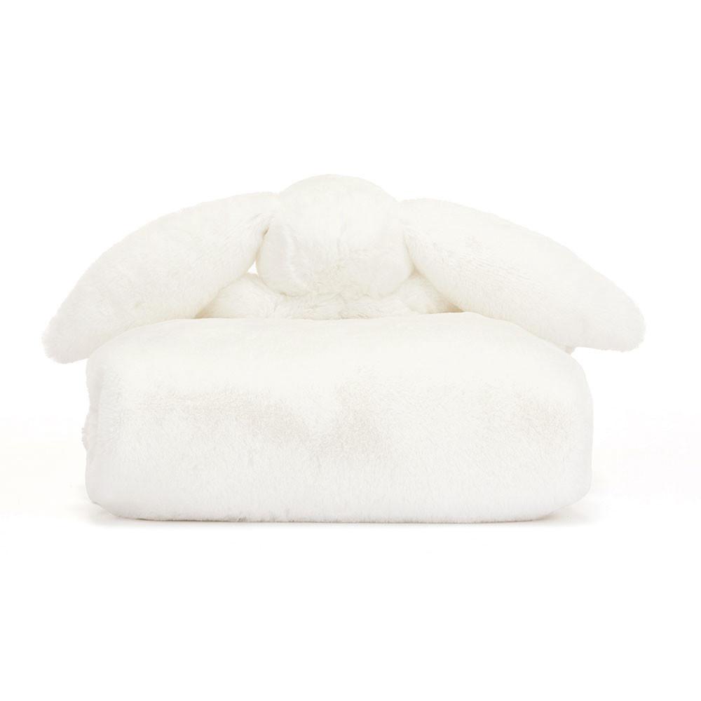 Doudou Jellycat Bashful Luxe Bunny Blankie,27cm x 20cm x 7cm Blanche | 14529-KGTN