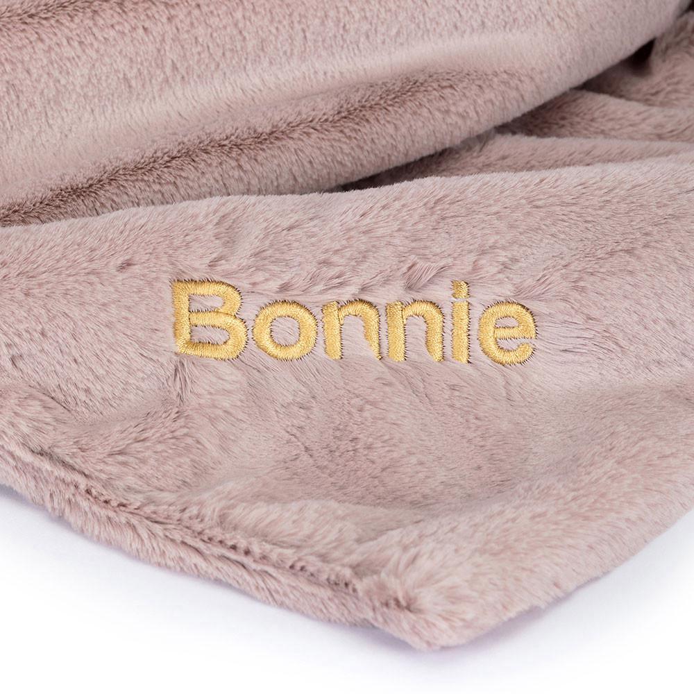 Doudou Jellycat Bashful Luxe Bunny Blankie,56cm x 70cm x 9cm Rose | 31864-JHRK