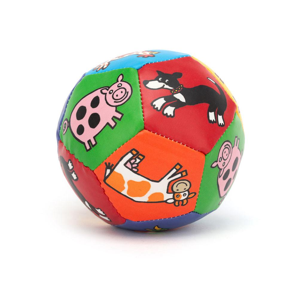 Doudou Jellycat Farm Tails Boing Ball,10cm x 10cm x 10cm Rouge | 37960-XCMU