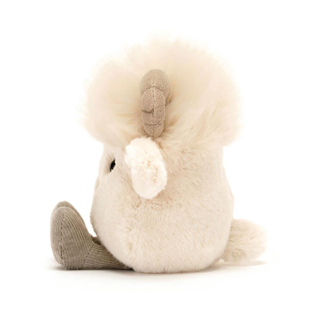 Ferme Jellycat Peluche Amuseabean Ram,12cm x 9cm x 6cm Blanche | 51068-WSMT