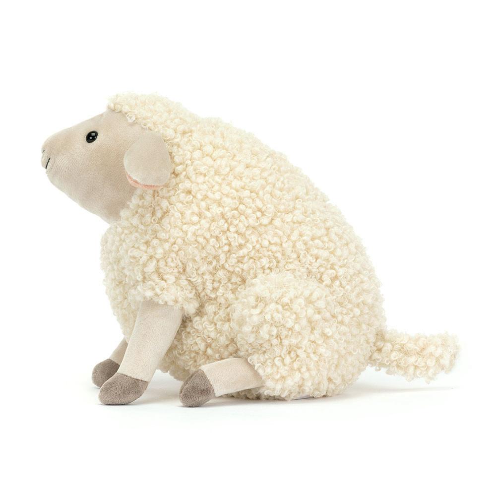Ferme Jellycat Peluche Burly Boo Sheep,20cm x 11cm x 14cm Blanche | 73986-SEBL