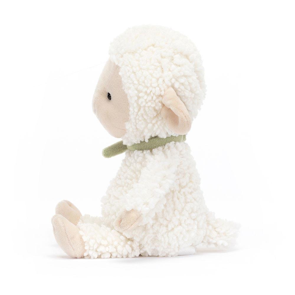 Ferme Jellycat Peluche Fuzzkin Lamb,25cm x 9cm x 5cm Blanche | 17462-QSCA