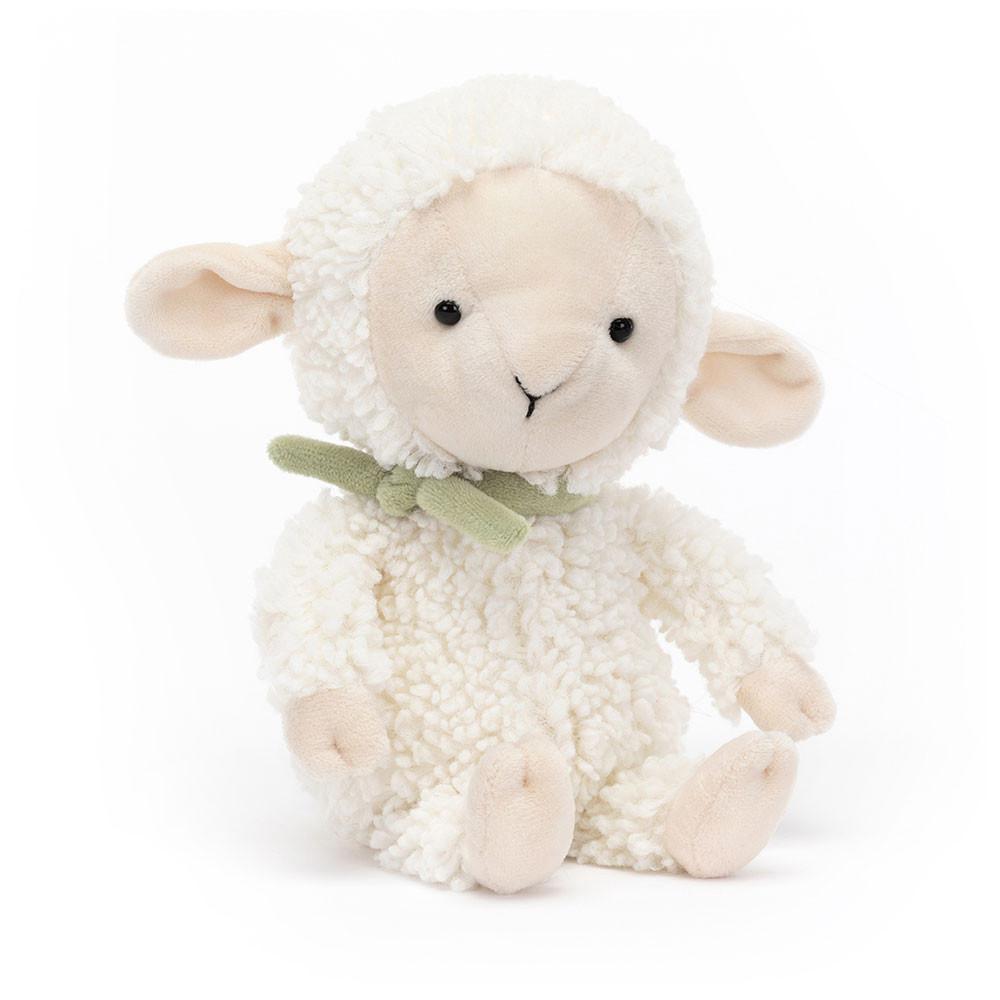 Ferme Jellycat Peluche Fuzzkin Lamb,25cm x 9cm x 5cm Blanche | 17462-QSCA