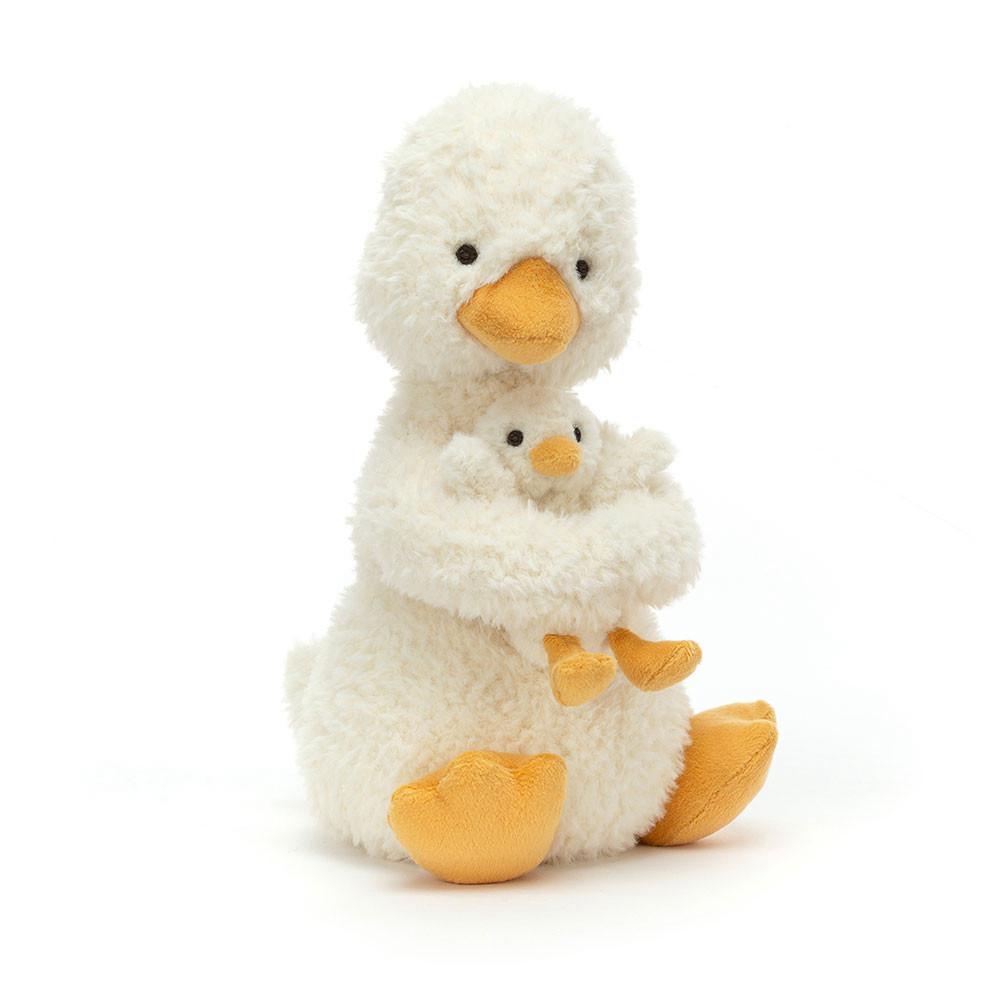 Ferme Jellycat Peluche Huddles Duck,10.2in x 5.5in x 3.9in Jaune | 59083-YDEQ
