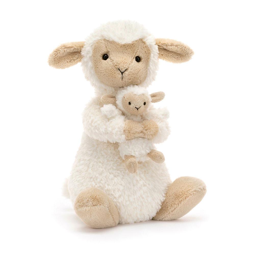 Ferme Jellycat Peluche Huddles Sheep,10.2in x 5.5in x 3.9in Blanche | 74019-RKVO