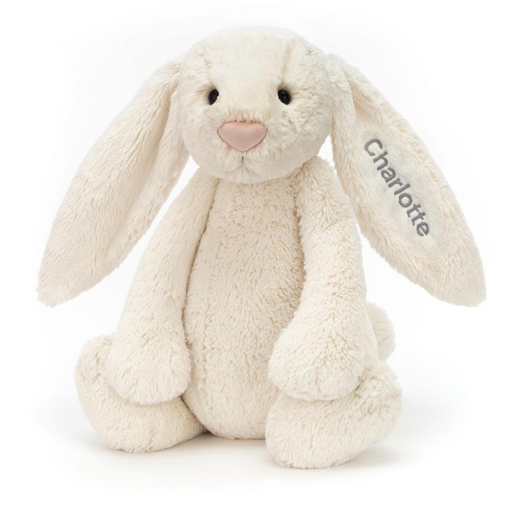 Grand Jellycat Peluche Bashful Cream Bunny Huge,51cm x 21cm x 12cm Blanche | 30421-KAJE