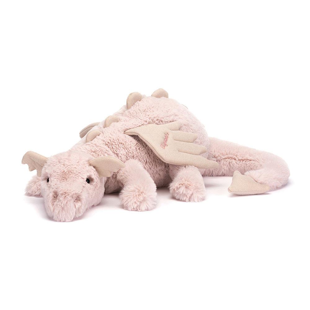 Grand Jellycat Peluche Dragon Huge,19cm x 20cm x 66cm Rose | 84709-KZIJ