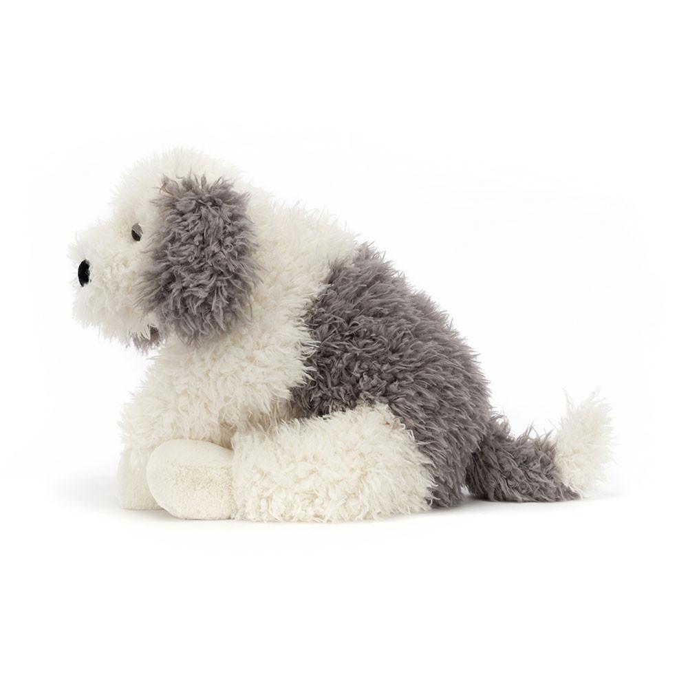 Grand Jellycat Peluche Floofie Sheepdog,16cm x 20cm x 47cm Blanche | 01925-SNUV