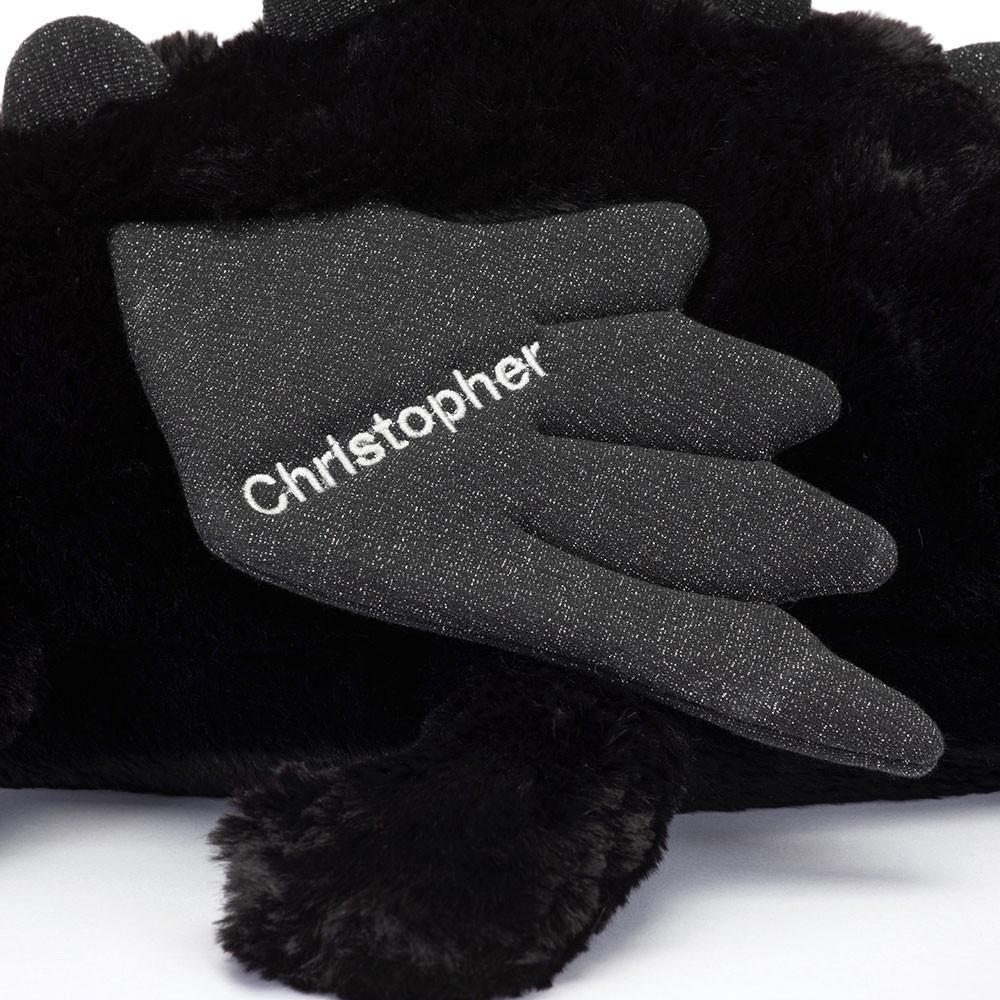 Grand Jellycat Peluche Onyx Dragon Huge,19cm x 20cm x 66cm Noir | 08294-WENM