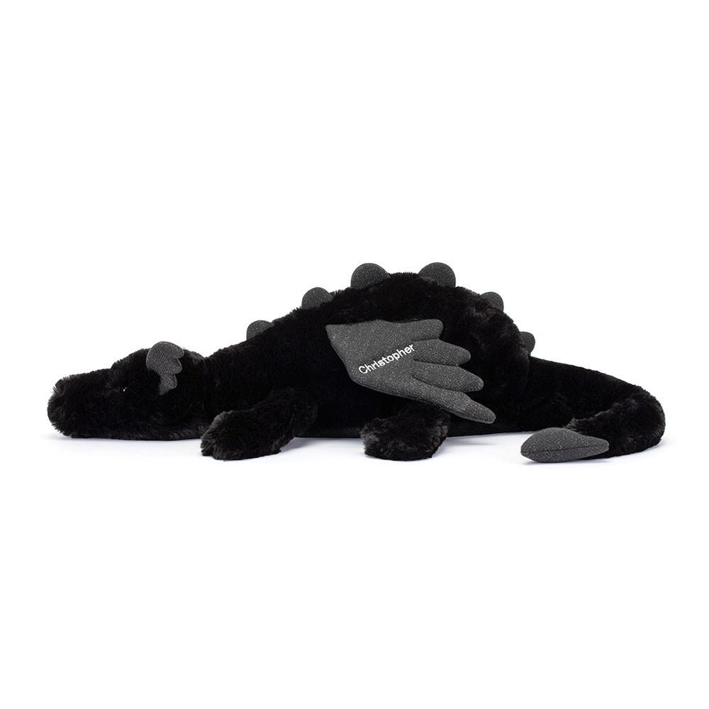 Grand Jellycat Peluche Onyx Dragon Huge,19cm x 20cm x 66cm Noir | 08294-WENM