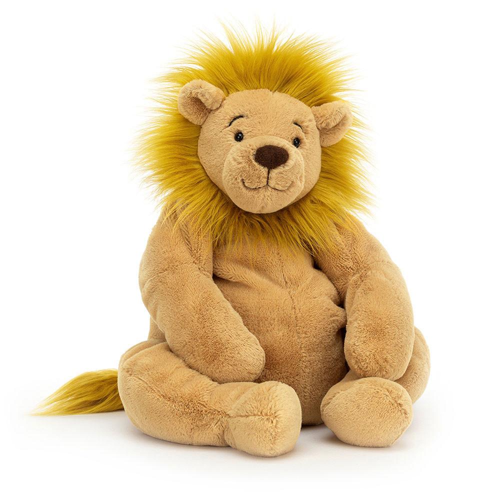 Grand Jellycat Peluche Rumpletum Lion,27cm x 21cm x 22cm Jaune | 17368-LRWH