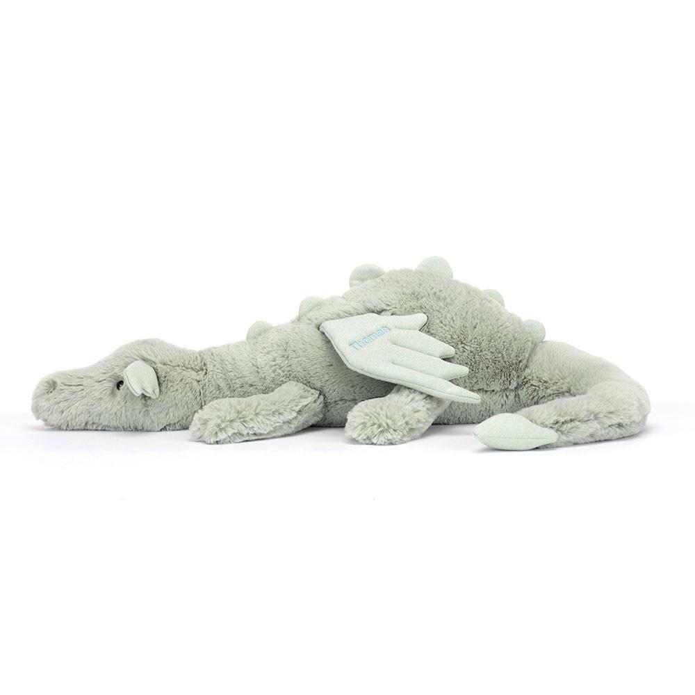 Grand Jellycat Peluche Sage Dragon Huge,19cm x 20cm x 66cm Vert | 40195-YJQH