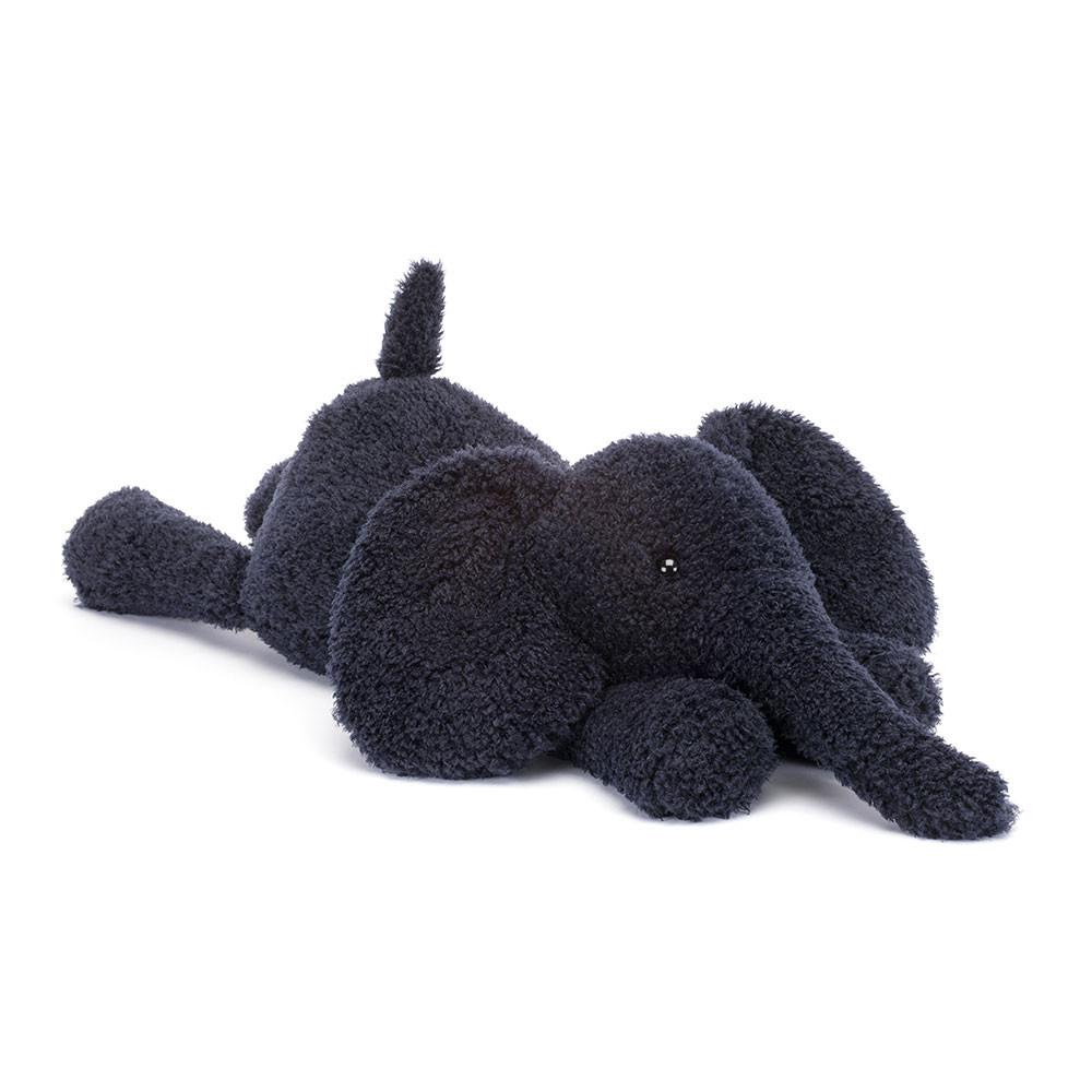 Grand Jellycat Peluche Splootie Elephant,16cm x 18cm x 42cm Bleu | 02957-HYGQ