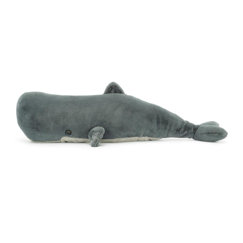 Grand Jellycat Peluche Sullivan the Sperm Whale,21cm x 19cm x 73cm Grise | 46081-OHTN