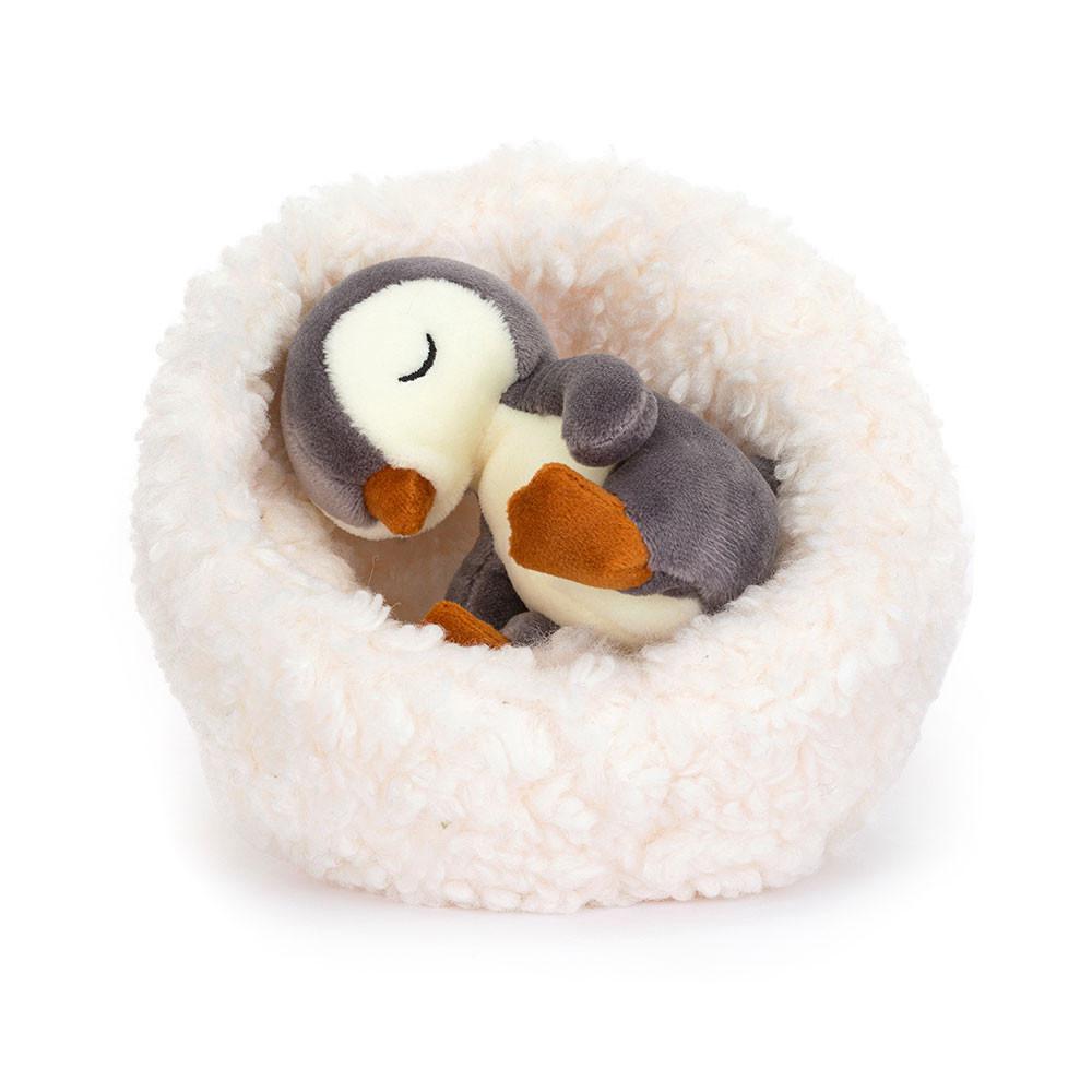 Hiver Jellycat Peluche Hibernating Penguin,9cm x 13cm x 13cm Noir | 96258-ZMBF