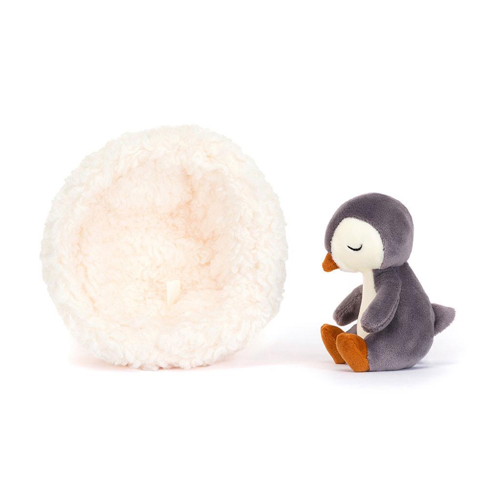 Hiver Jellycat Peluche Hibernating Penguin,9cm x 13cm x 13cm Noir | 96258-ZMBF