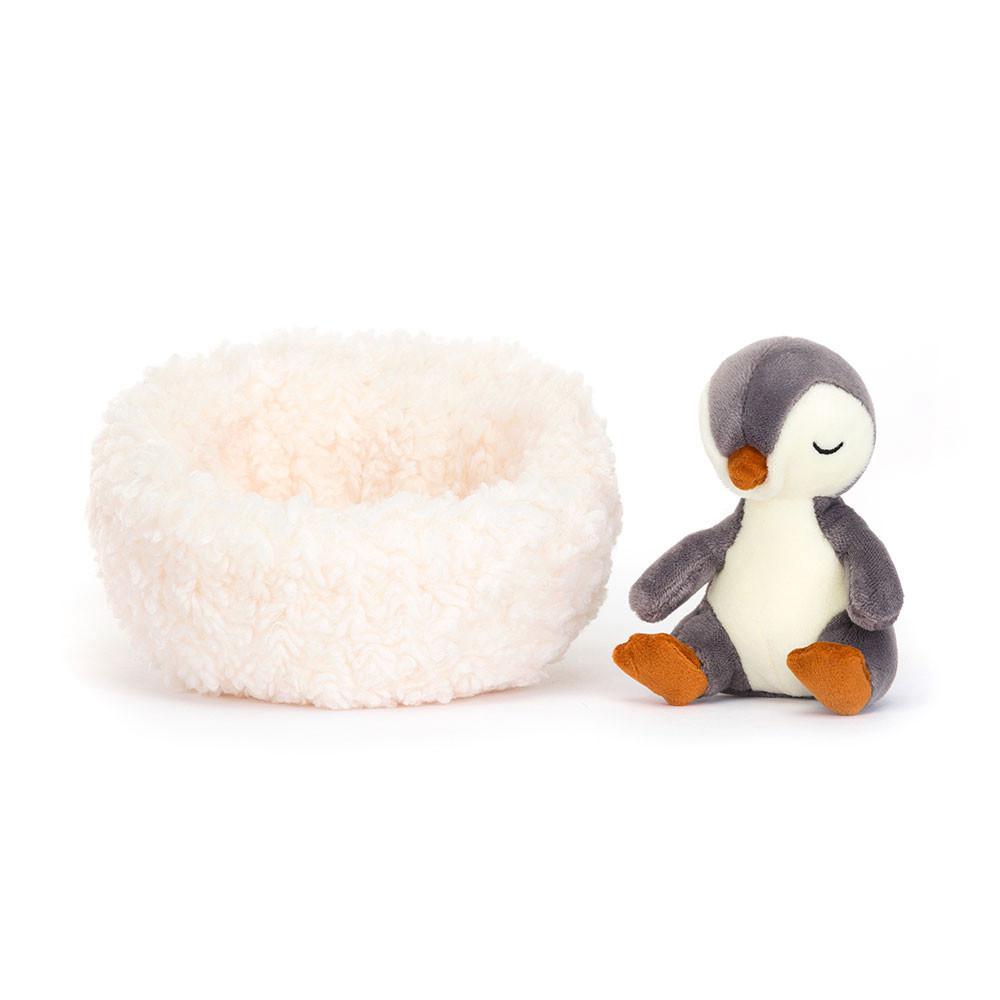 Hiver Jellycat Peluche Hibernating Penguin,9cm x 13cm x 13cm Noir | 96258-ZMBF