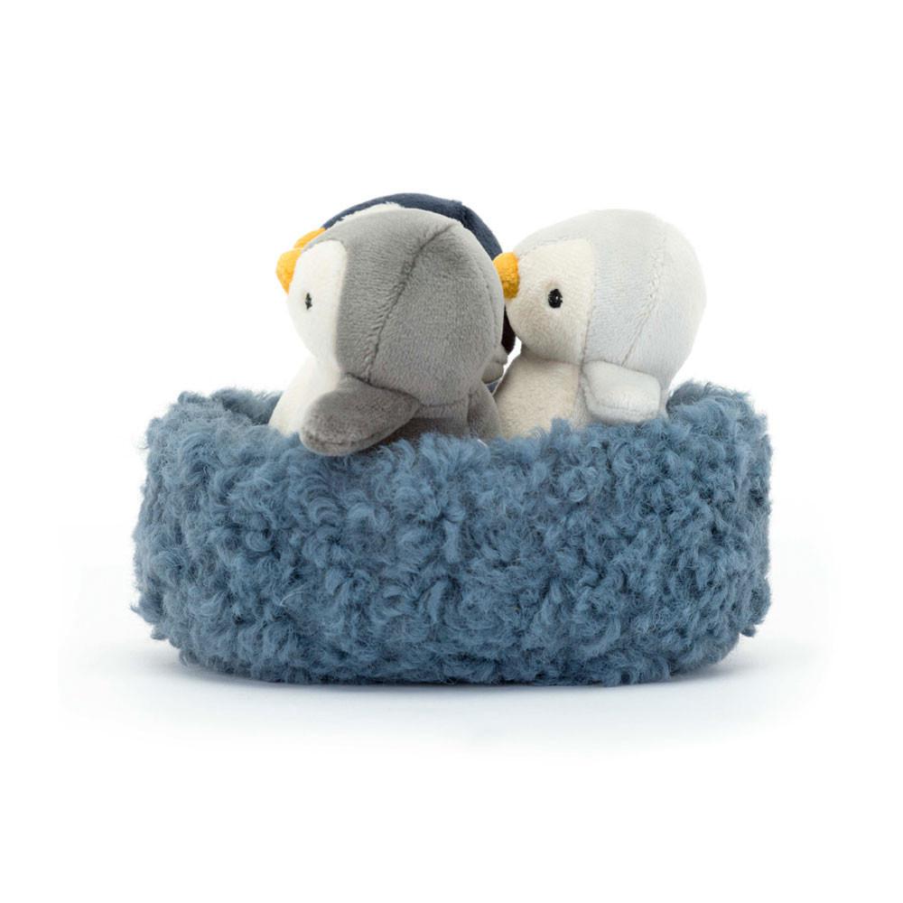Hiver Jellycat Peluche Nesting Penguins,11cm x 13cm x 13cm Grise | 75361-UGPZ
