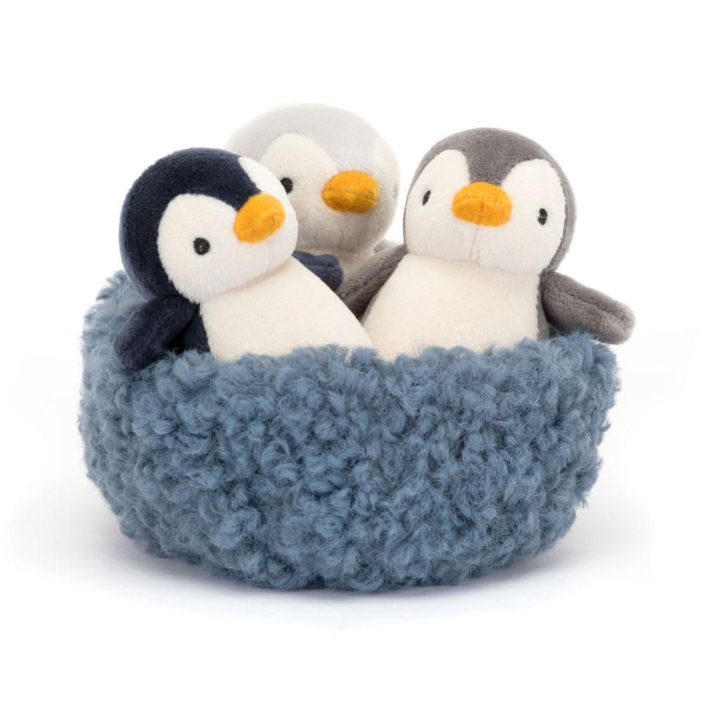 Hiver Jellycat Peluche Nesting Penguins,11cm x 13cm x 13cm Grise | 75361-UGPZ