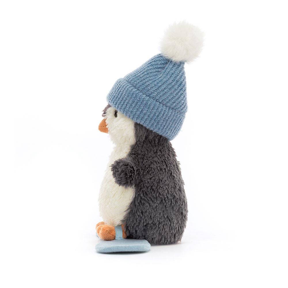 Hiver Jellycat Peluche Peanut Penguin Snowboarding,12cm x 18cm x 4cm Noir | 48967-EHMA