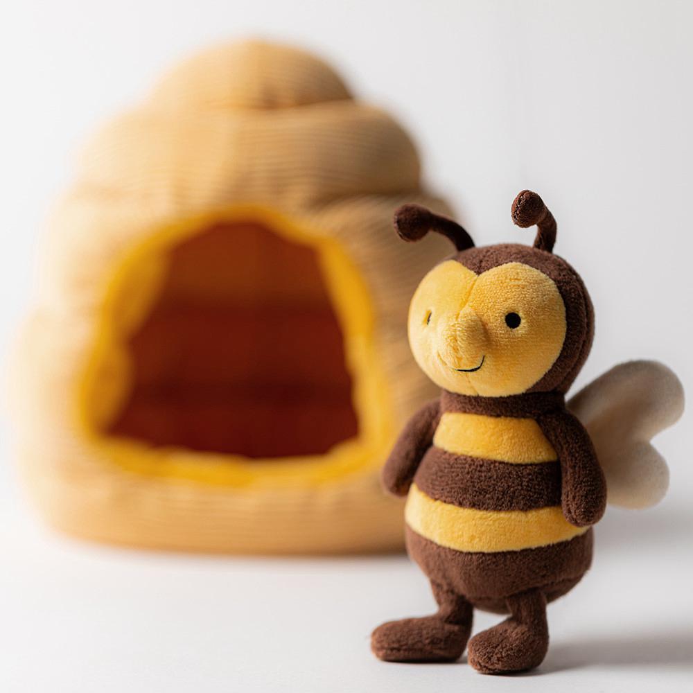 Insecte Jellycat Peluche Honeyhome Bee,18cm x 17cm x 13cm Jaune | 81045-HVUD