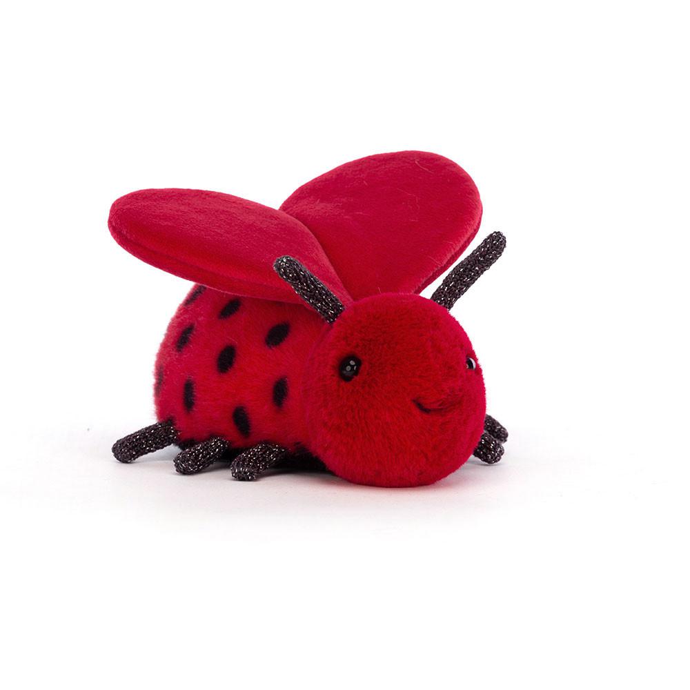 Insecte Jellycat Peluche Loulou Love Bug,6cm x 8cm x 13cm Rouge | 36210-HQSZ