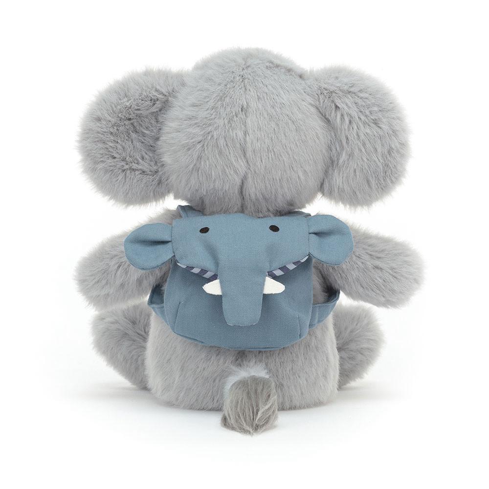 Jungle Et Safari Jellycat Peluche Backpack Elephant,22cm x 9cm x 8cm Grise | 90182-ETOC