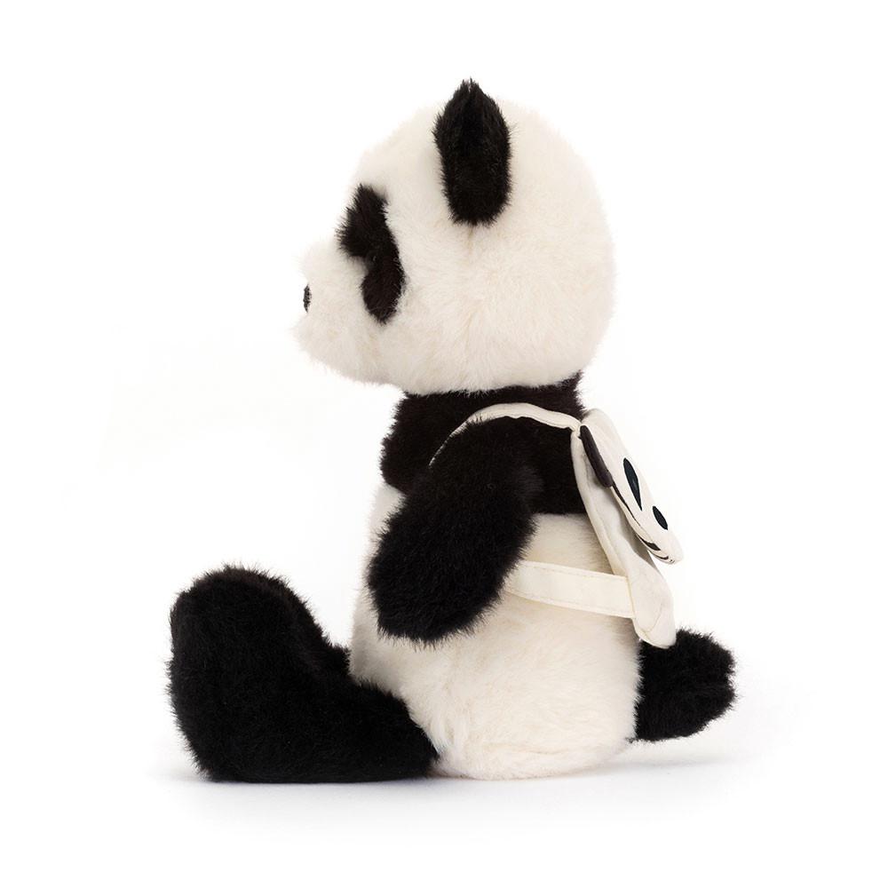 Jungle Et Safari Jellycat Peluche Backpack Panda,22cm x 9cm x 8cm Noir | 67942-ZQHJ