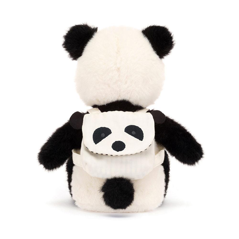 Jungle Et Safari Jellycat Peluche Backpack Panda,22cm x 9cm x 8cm Noir | 67942-ZQHJ