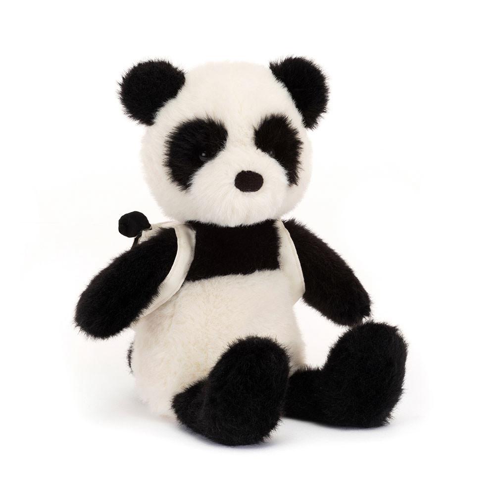 Jungle Et Safari Jellycat Peluche Backpack Panda,22cm x 9cm x 8cm Noir | 67942-ZQHJ