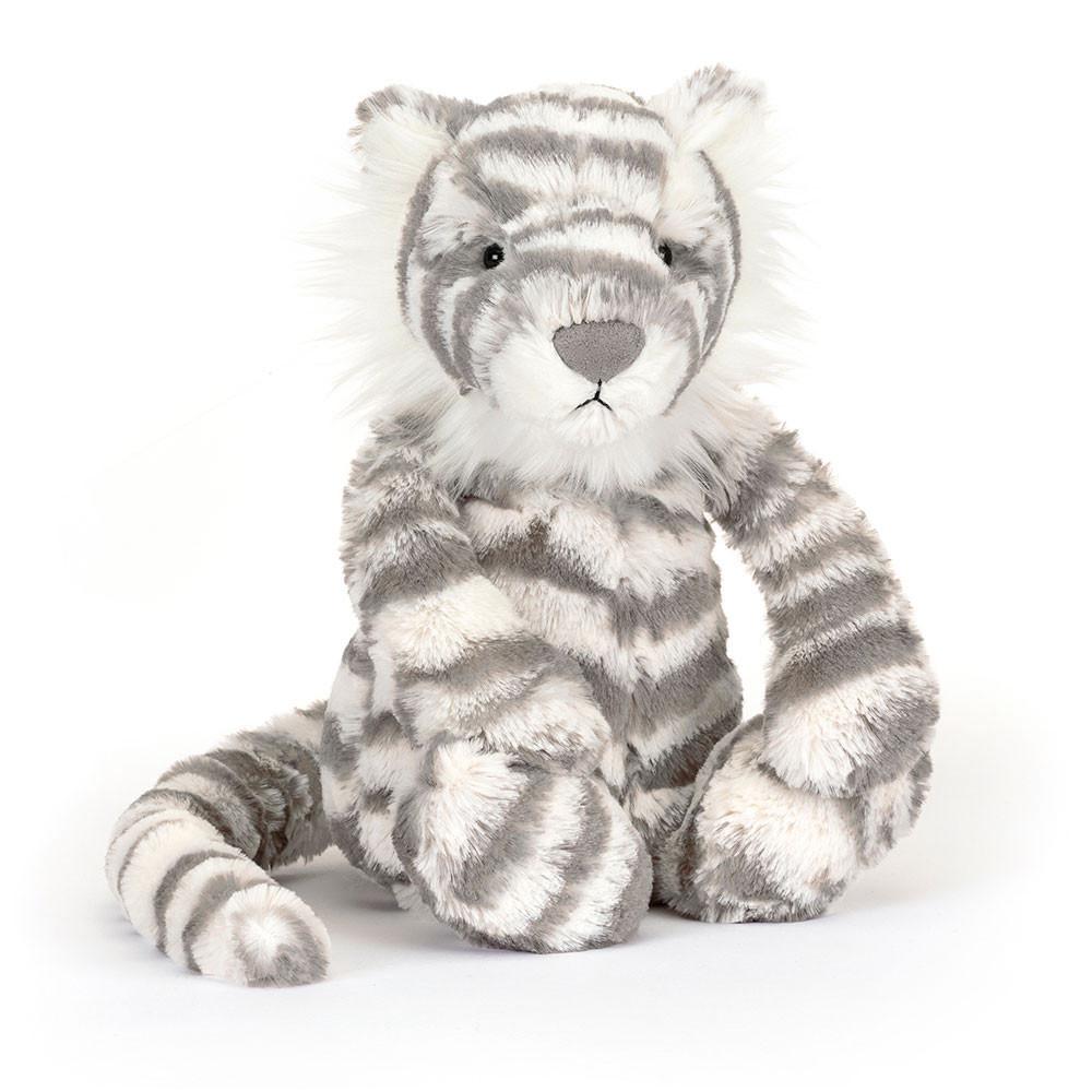 Jungle Et Safari Jellycat Peluche Bashful Snow Tiger,31cm x 12cm x 9cm Blanche | 29073-FWKN