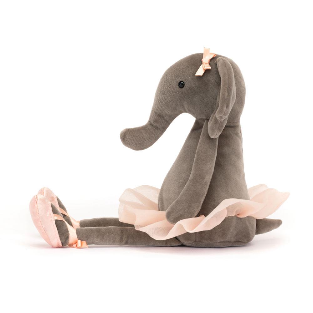 Jungle Et Safari Jellycat Peluche Dancing Darcey Elephant,33cm x 9cm x 8cm Grise | 24785-UKTB