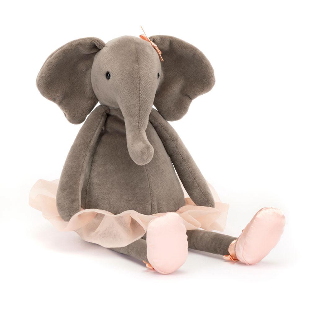 Jungle Et Safari Jellycat Peluche Dancing Darcey Elephant,33cm x 9cm x 8cm Grise | 24785-UKTB