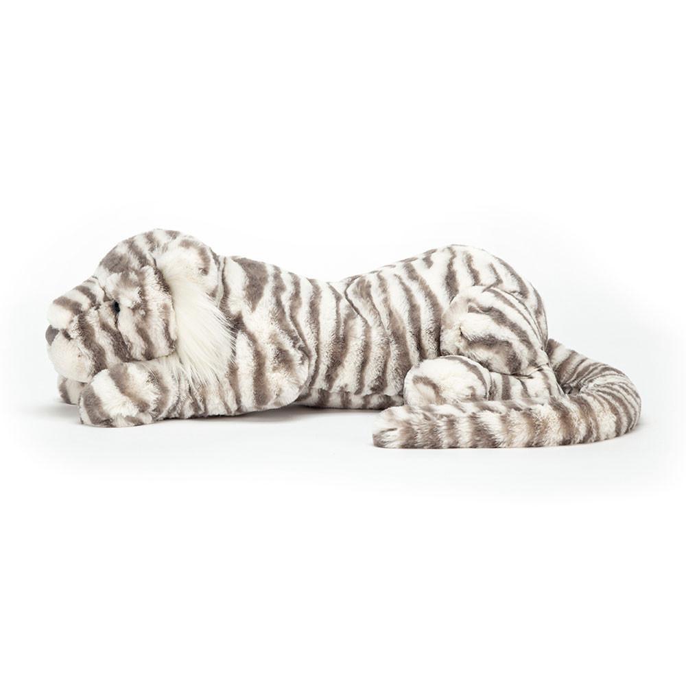 Jungle Et Safari Jellycat Peluche Sacha Snow Tiger,13cm x 14cm x 36cm Blanche | 25694-XCFL
