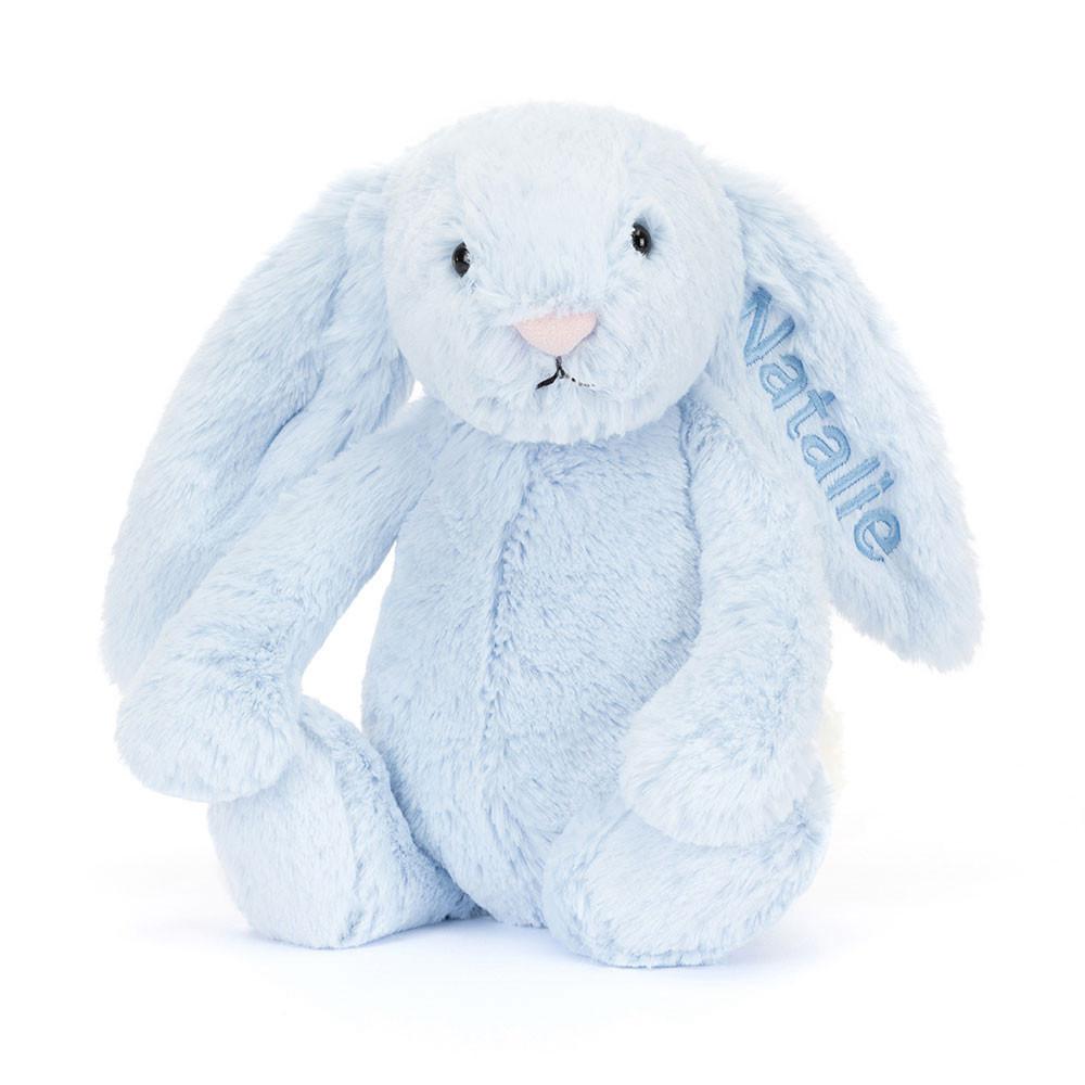 Lapin Jellycat Peluche Bashful Bunny Medium31cm x 12cm x 9cm Bleu | 48760-VIGA