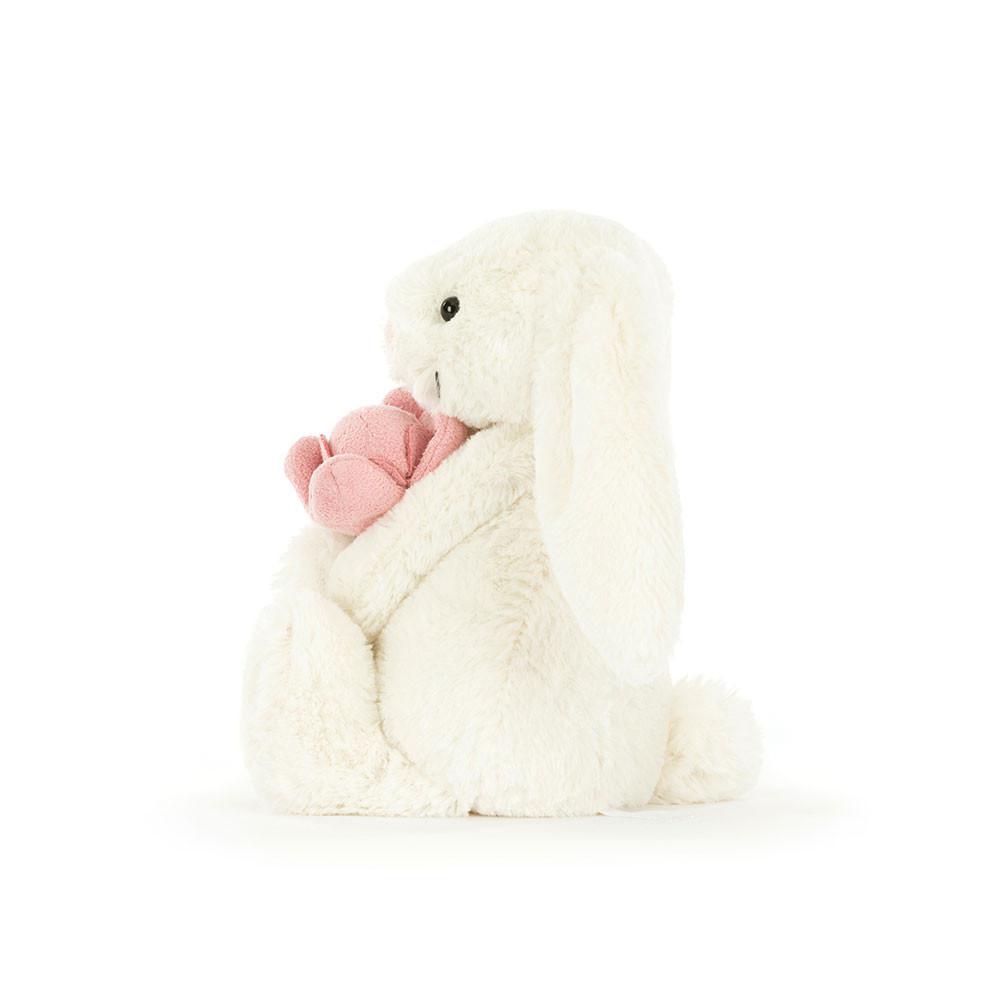 Lapin Jellycat Peluche Bashful Bunny 'Peony',7.1in x 3.5in x 3.1in Blanche | 36085-TRVI