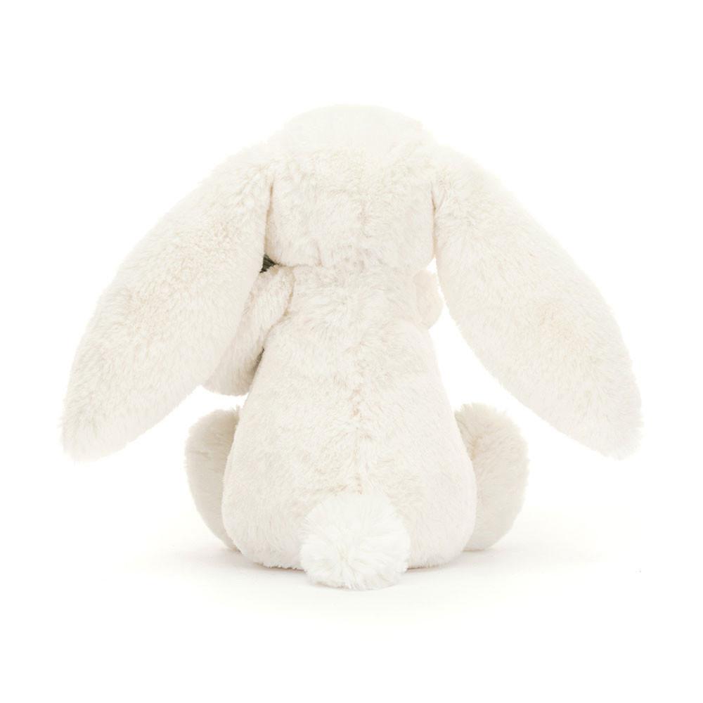 Lapin Jellycat Peluche Bashful Bunny with Christmas Tree,7.1in x 3.5in x 3.1in Blanche | 13972-FVAZ