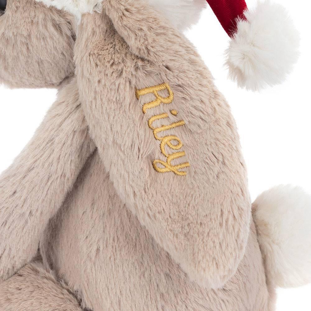 Lapin Jellycat Peluche Bashful Christmas Bunny,31cm x 12cm x 9cm Beige | 42960-QWGM