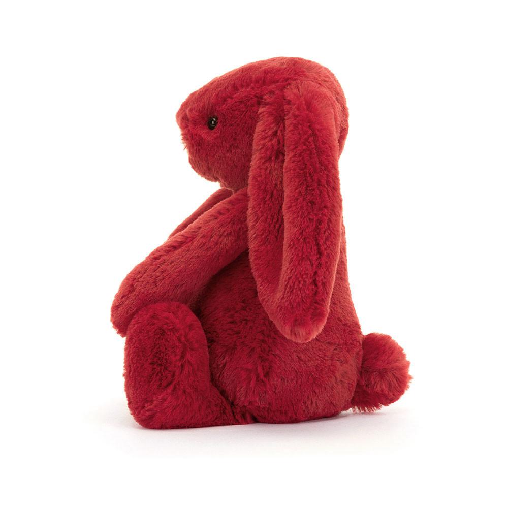 Lapin Jellycat Peluche Bashful Cranberry Bunny,18cm x 9cm x 8cm Rouge | 46097-NHRJ