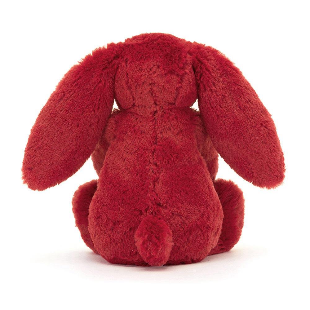 Lapin Jellycat Peluche Bashful Cranberry Bunny,18cm x 9cm x 8cm Rouge | 46097-NHRJ