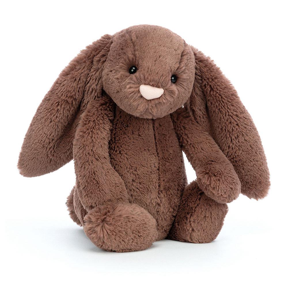 Lapin Jellycat Peluche Bashful Fudge Bunny,31cm x 12cm x 9cm Marron | 49176-BADQ