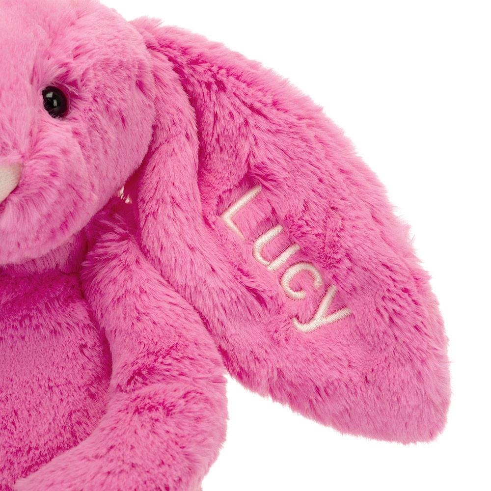 Lapin Jellycat Peluche Bashful Hot Bunny Medium31cm x 12cm x 9cm Rose | 47126-AHSW