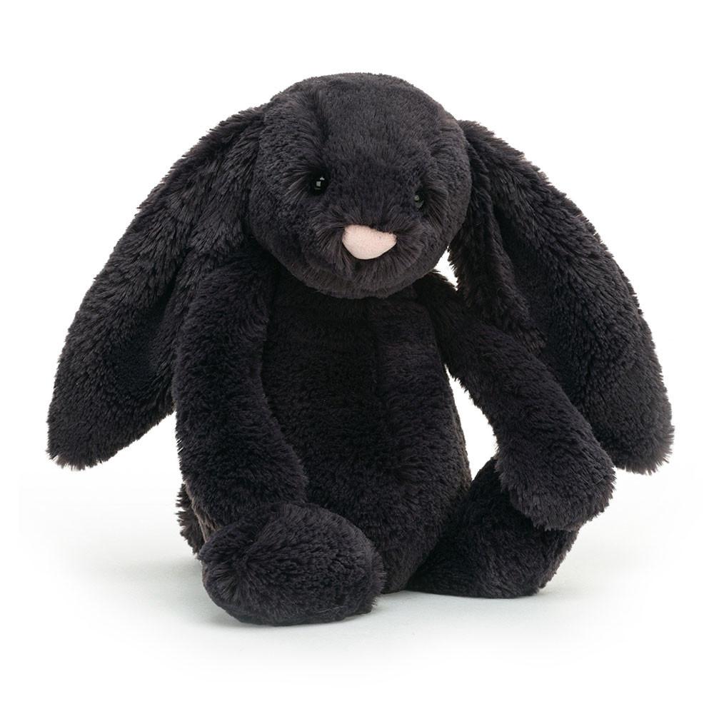 Lapin Jellycat Peluche Bashful Inky Bunny,31cm x 12cm x 9cm Noir | 14052-FXTL