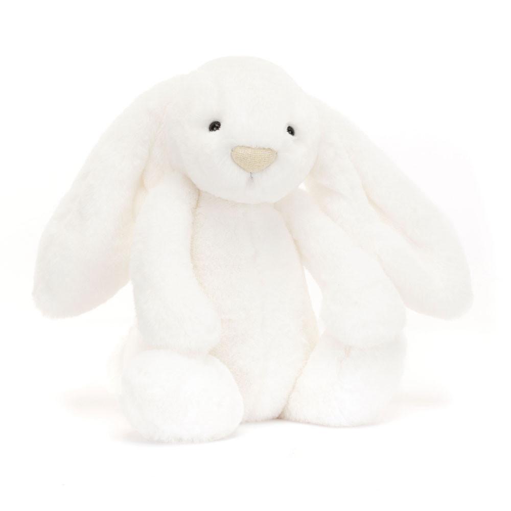 Lapin Jellycat Peluche Bashful Luxe Bunny Luna,31cm x 12cm x 9cm Blanche | 67402-NUZW